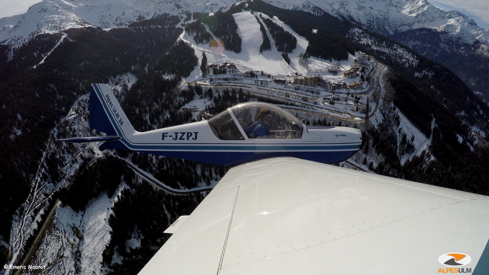 Vol d'hiver, visite des stations de ski, Prapoutel les 7 Laux...